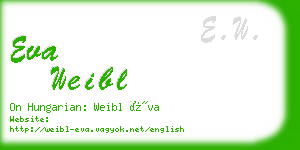 eva weibl business card